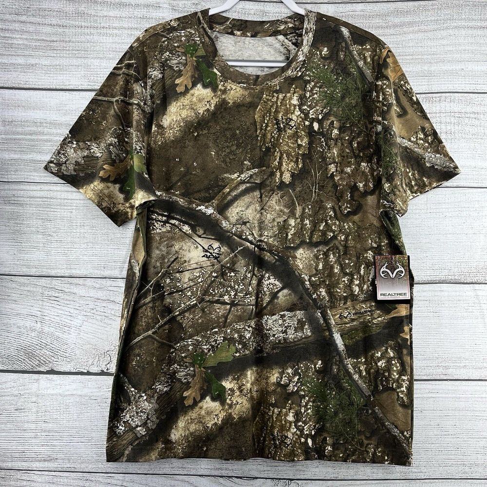 RealTree by Staghorn Creek 100% Polyester‎ Camouflage Shirt Men's Size XXL